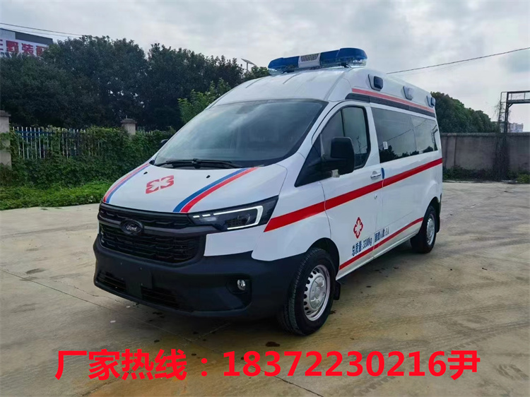 國(guó)六江鈴福特v362中軸中頂柴油版運(yùn)輸型救護(hù)車(chē)！